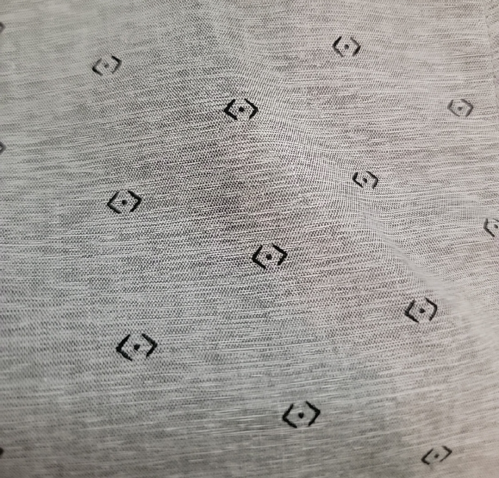 Men's Gray Short Sleeve Button Down Shirt - Picture 4 of 4